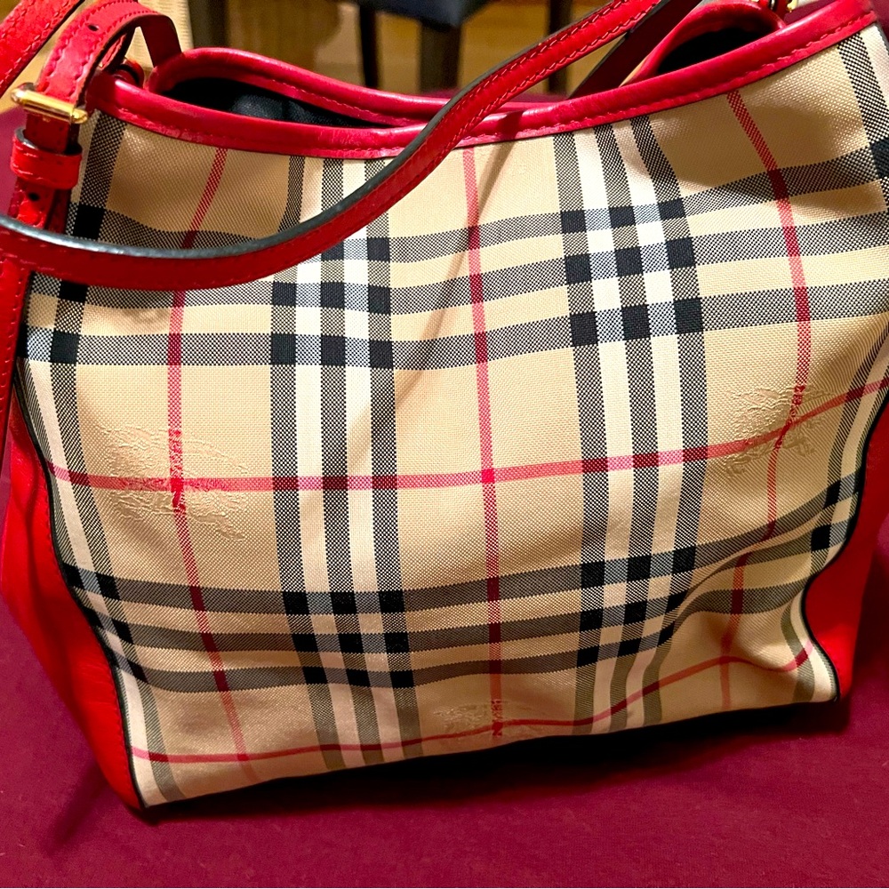 Original Burberry Haymarket Check tote